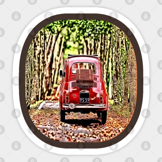 Small Red Car Cartoon Sticker by Lebihanto